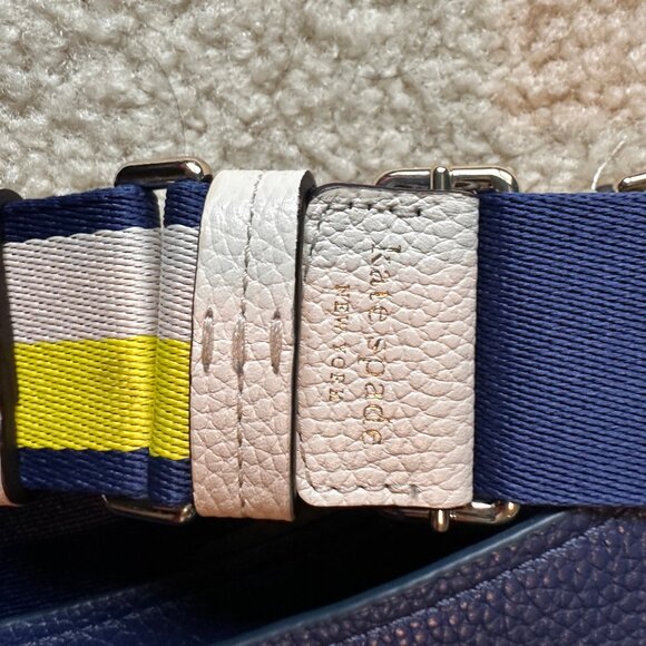 kate spade new york Hudson Color Blocked Pebble Leather Messenger Crossbody - Picture 5 of 5